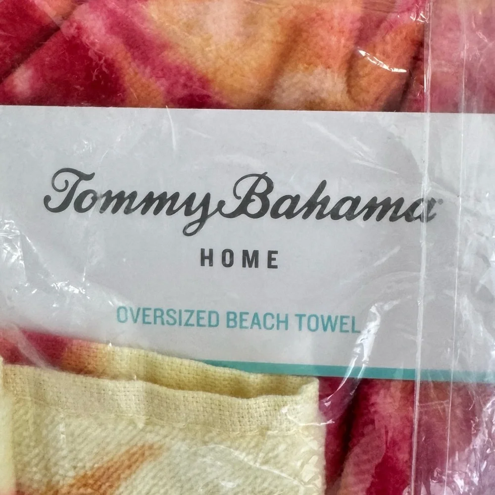 🏝️Tommy Bahama Home Palm Beach Bliss Cotton Oversized Beach Towel, 72
